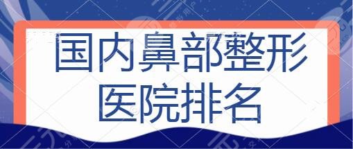 國內(nèi)鼻部整形醫(yī)院排名榜前十名