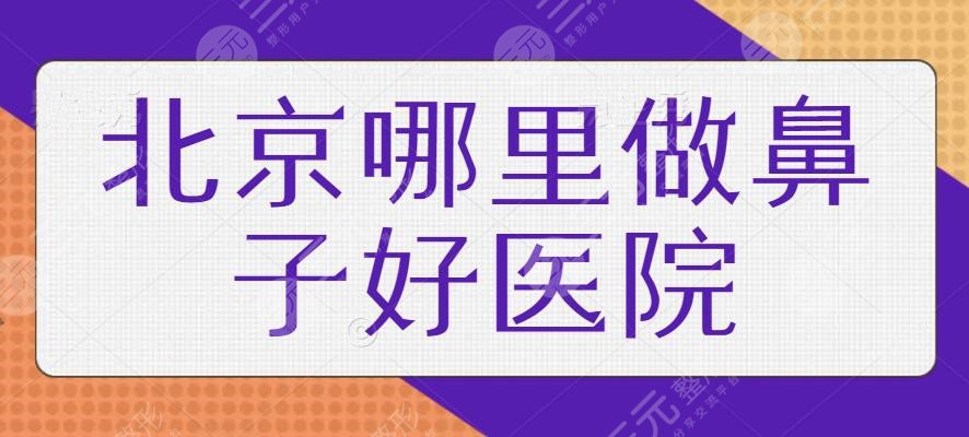 北京哪里做鼻子好的醫(yī)院排行榜